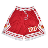 2021 Logo Plus Size Men Sports Short Quick Dry Polyester Vintage Basketball Shorts with Pocket