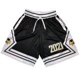 2021 Logo Plus Size Men Sports Short Quick Dry Polyester Vintage Basketball Shorts with Pocket